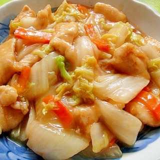 白菜と鶏むね肉の中華炒め煮